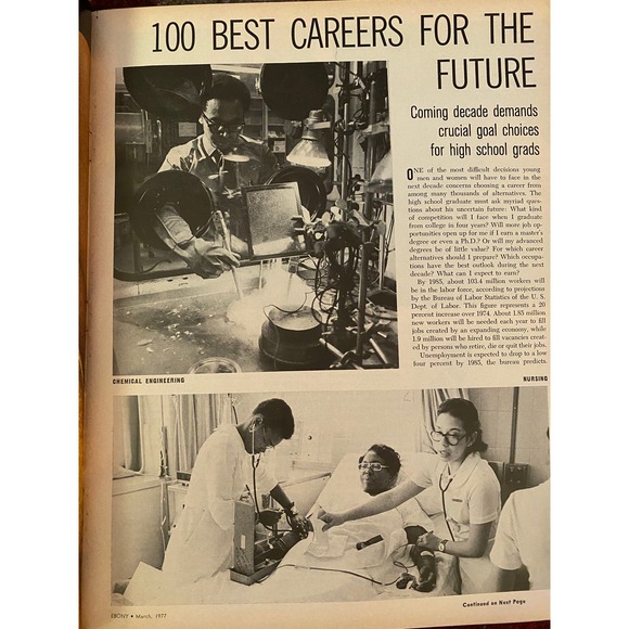 March 1977 Ebony MagazIne  with Featured Cover, “Blacks On The Carter Team. - Picture 4 of 13